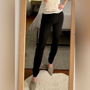 Uniqlo dress pants black button front zip up size 2